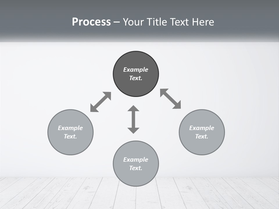 An Empty Room With White Walls And Wooden Floors PowerPoint Template