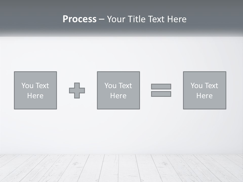 An Empty Room With White Walls And Wooden Floors PowerPoint Template
