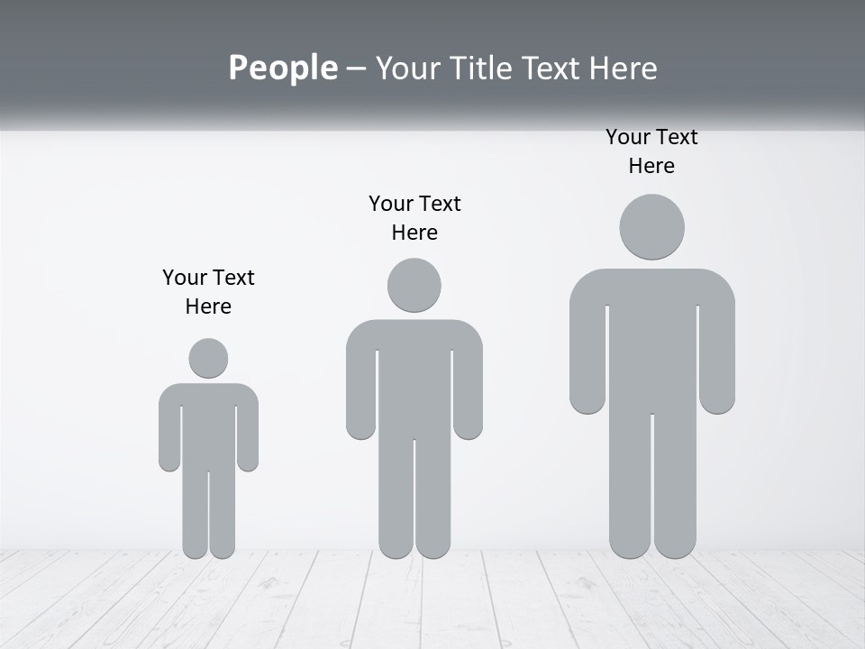 An Empty Room With White Walls And Wooden Floors PowerPoint Template
