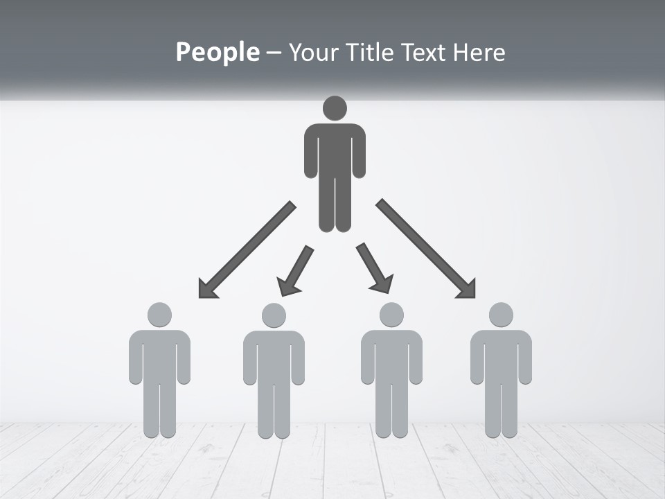 An Empty Room With White Walls And Wooden Floors PowerPoint Template
