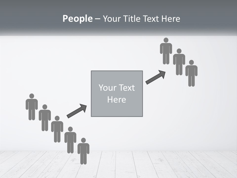 An Empty Room With White Walls And Wooden Floors PowerPoint Template