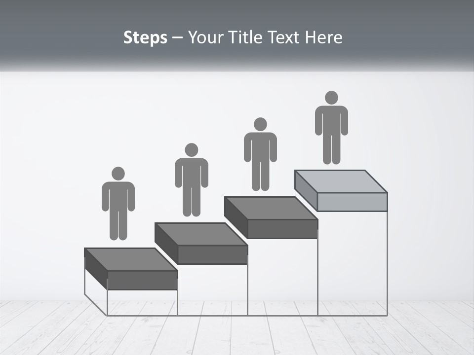 An Empty Room With White Walls And Wooden Floors PowerPoint Template