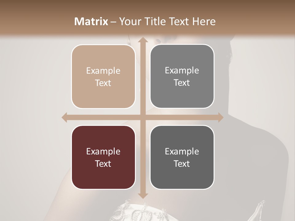 A Woman In A Dress With A Tiara On Her Head PowerPoint Template