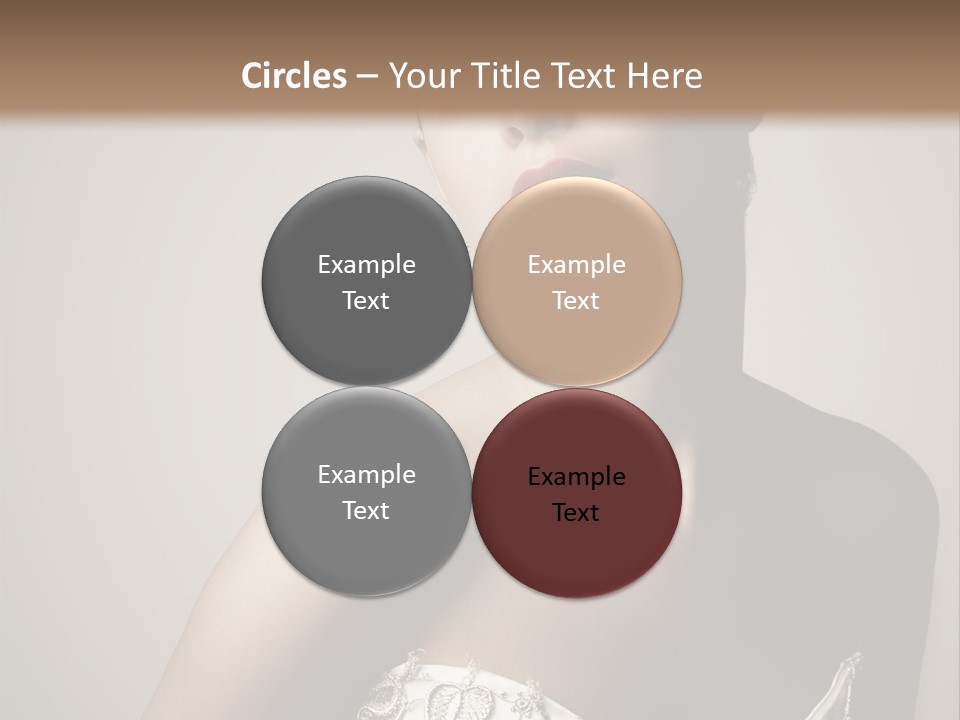 A Woman In A Dress With A Tiara On Her Head PowerPoint Template