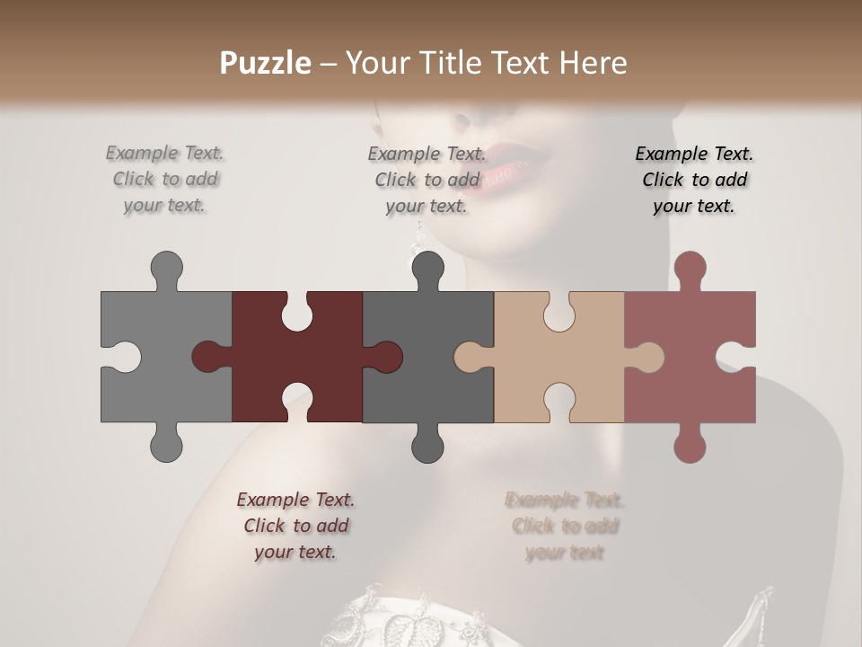 A Woman In A Dress With A Tiara On Her Head PowerPoint Template
