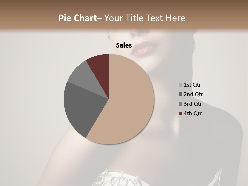 A Woman In A Dress With A Tiara On Her Head PowerPoint Template