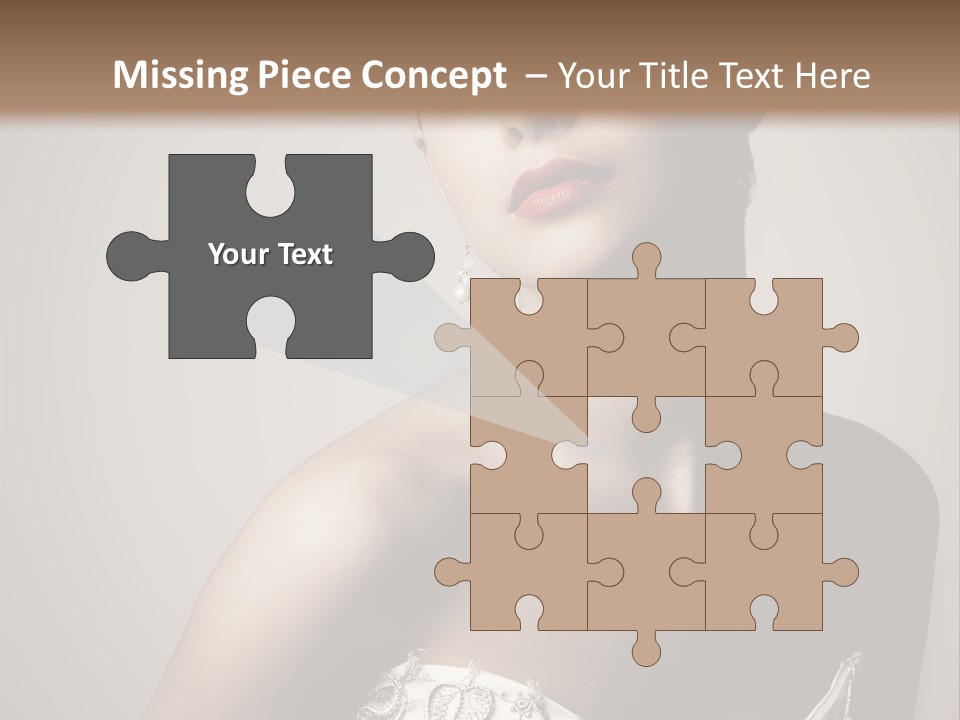 A Woman In A Dress With A Tiara On Her Head PowerPoint Template
