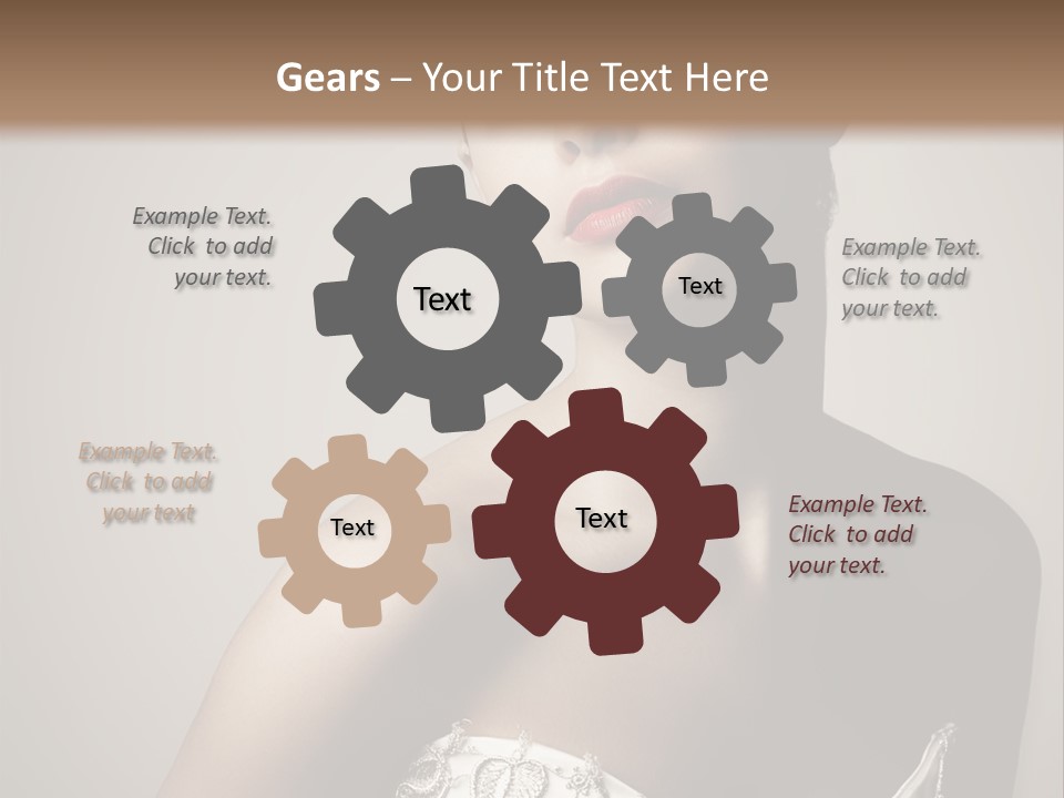 A Woman In A Dress With A Tiara On Her Head PowerPoint Template