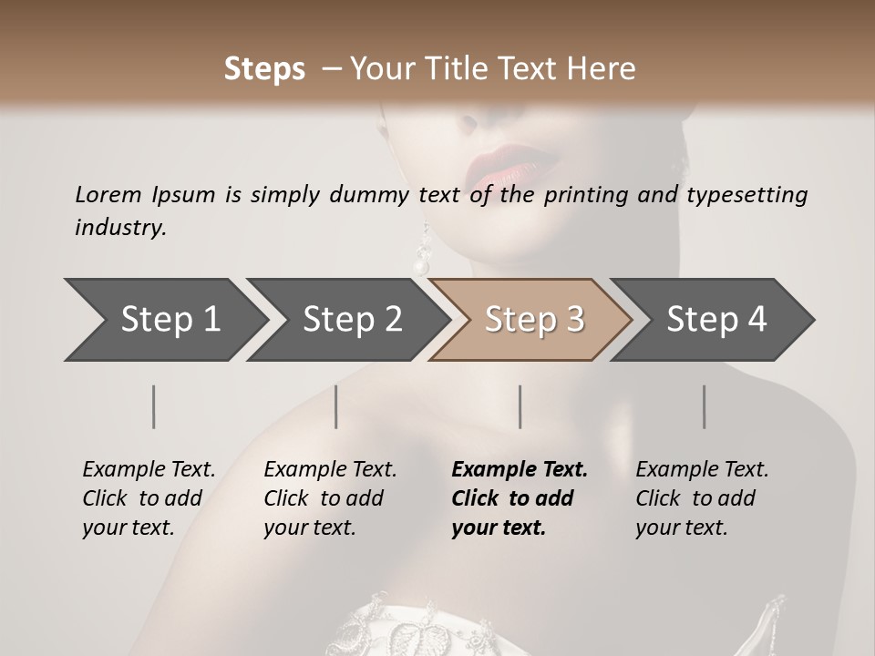 A Woman In A Dress With A Tiara On Her Head PowerPoint Template