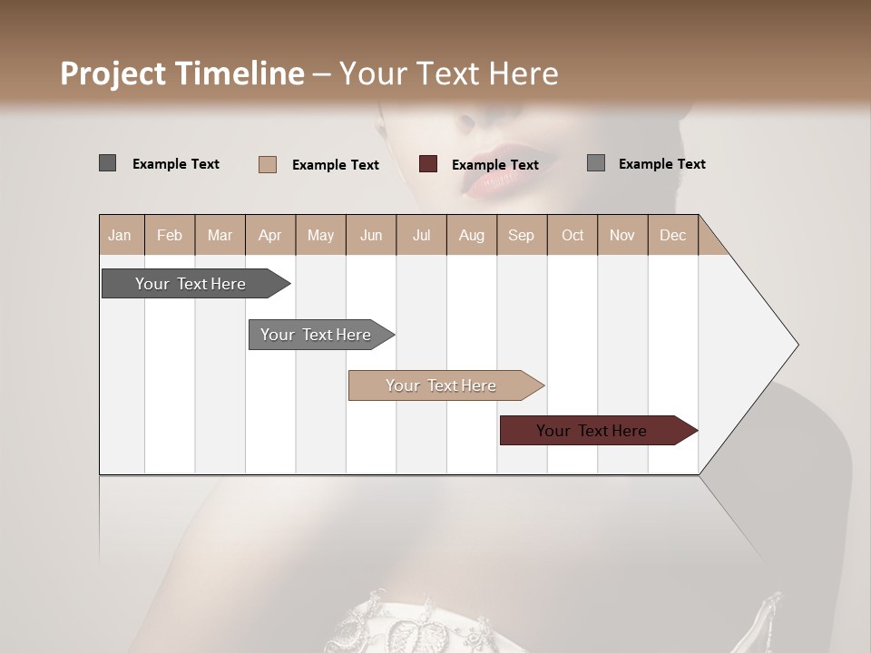 A Woman In A Dress With A Tiara On Her Head PowerPoint Template