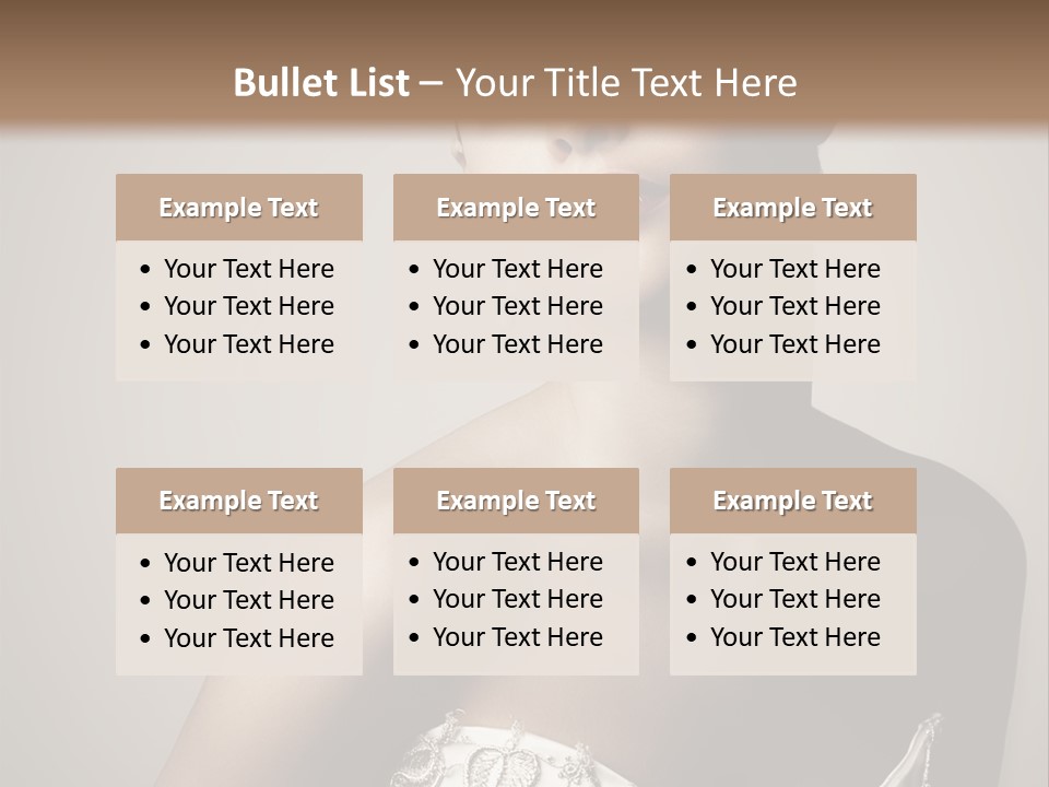 A Woman In A Dress With A Tiara On Her Head PowerPoint Template