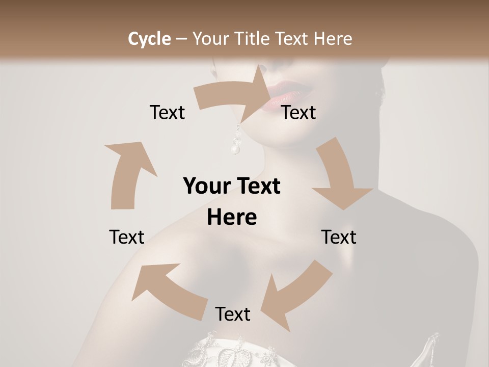 A Woman In A Dress With A Tiara On Her Head PowerPoint Template
