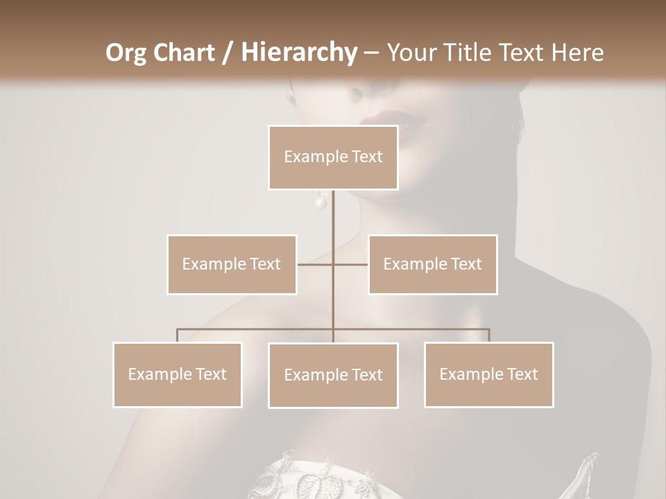A Woman In A Dress With A Tiara On Her Head PowerPoint Template