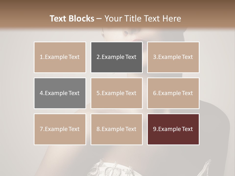 A Woman In A Dress With A Tiara On Her Head PowerPoint Template