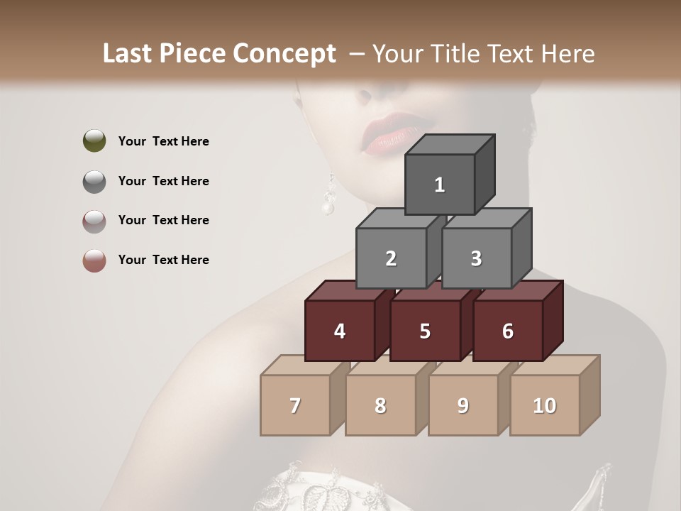 A Woman In A Dress With A Tiara On Her Head PowerPoint Template