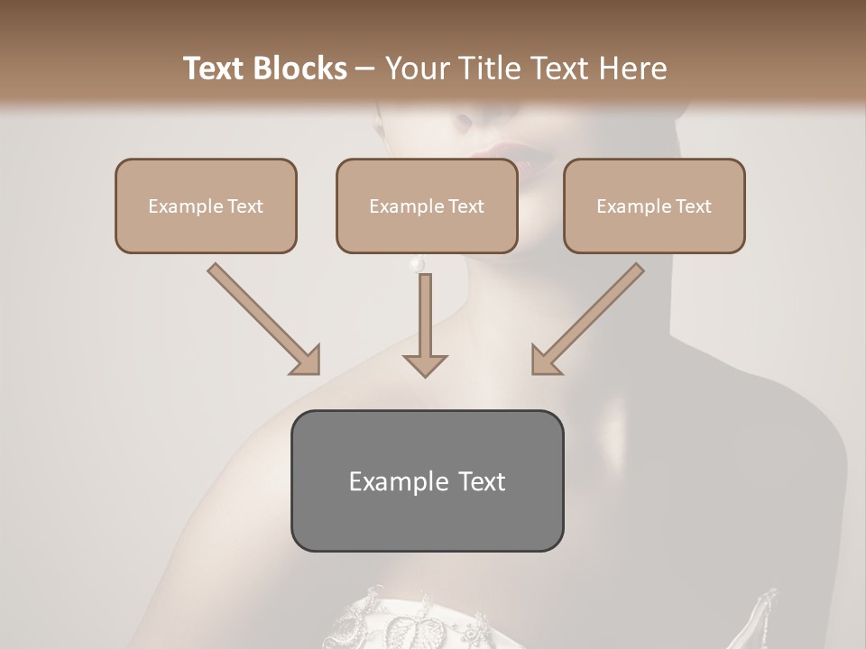 A Woman In A Dress With A Tiara On Her Head PowerPoint Template