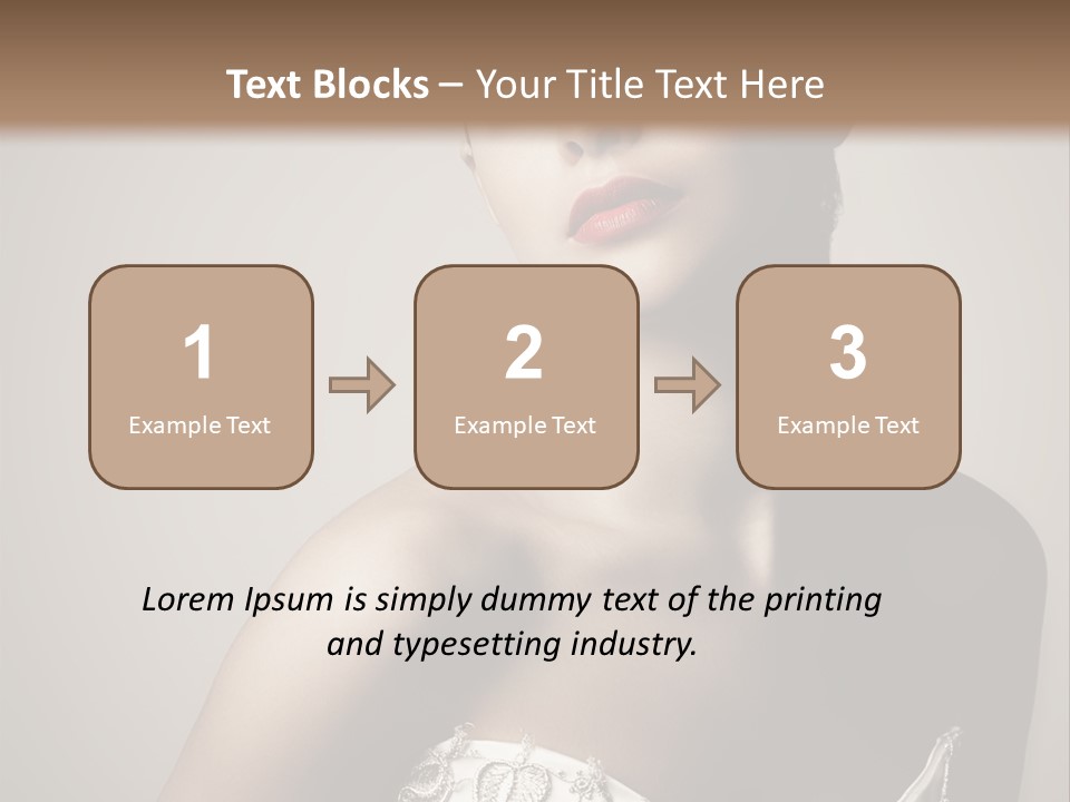 A Woman In A Dress With A Tiara On Her Head PowerPoint Template