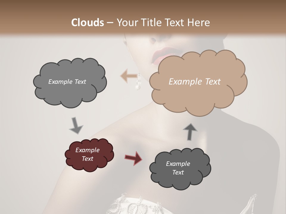 A Woman In A Dress With A Tiara On Her Head PowerPoint Template