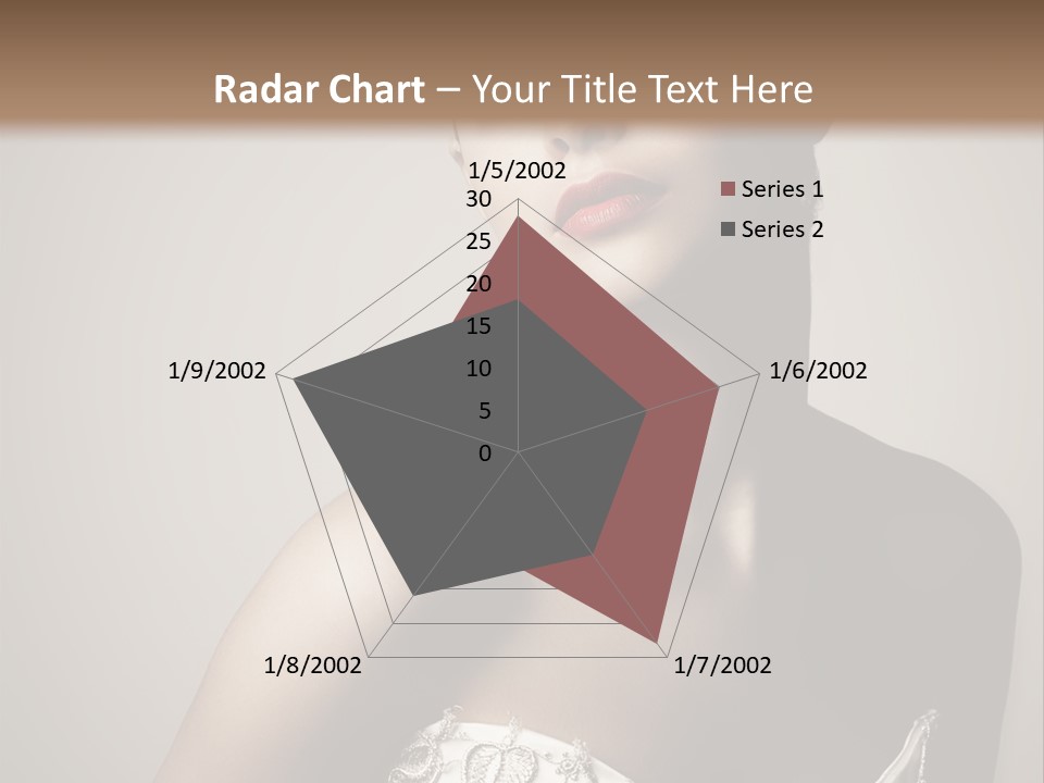 A Woman In A Dress With A Tiara On Her Head PowerPoint Template