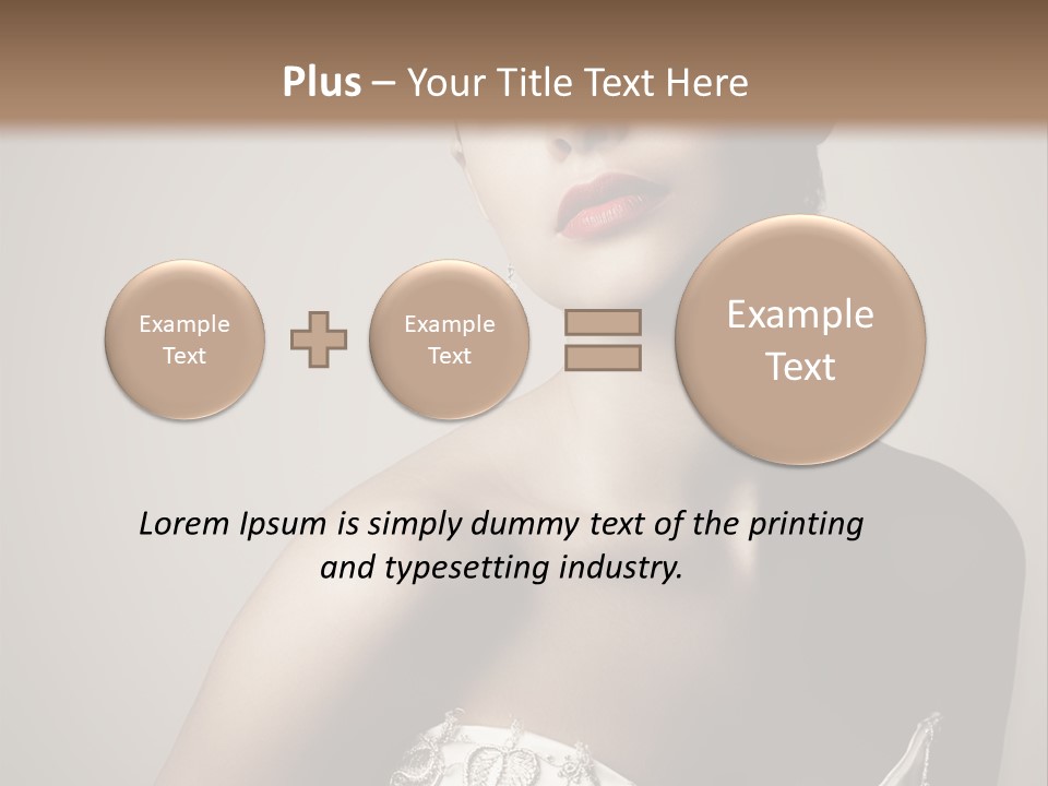 A Woman In A Dress With A Tiara On Her Head PowerPoint Template
