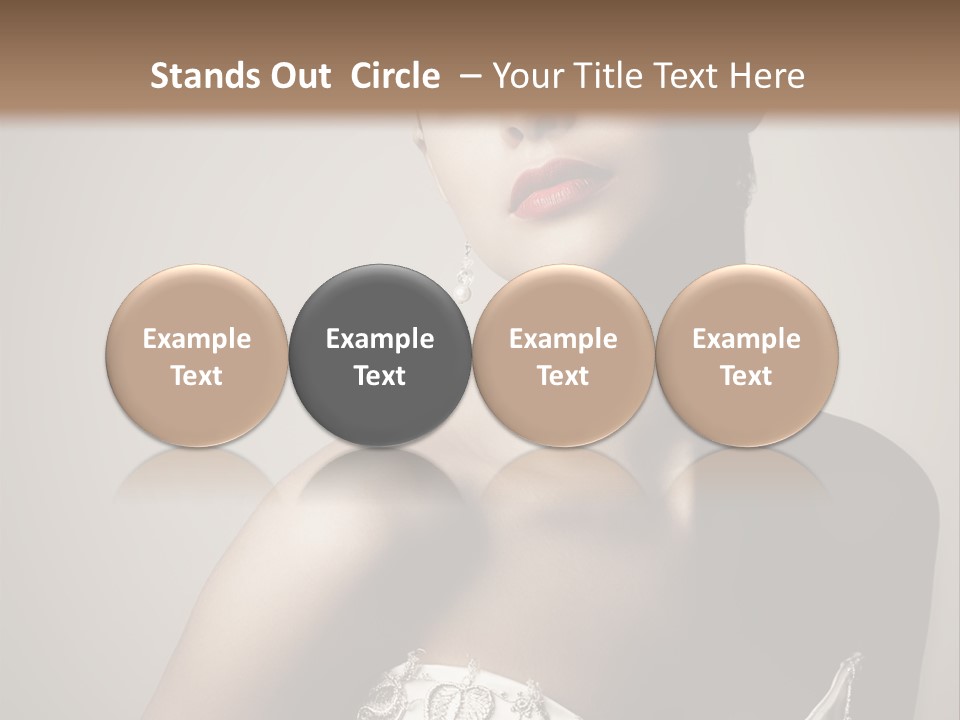 A Woman In A Dress With A Tiara On Her Head PowerPoint Template