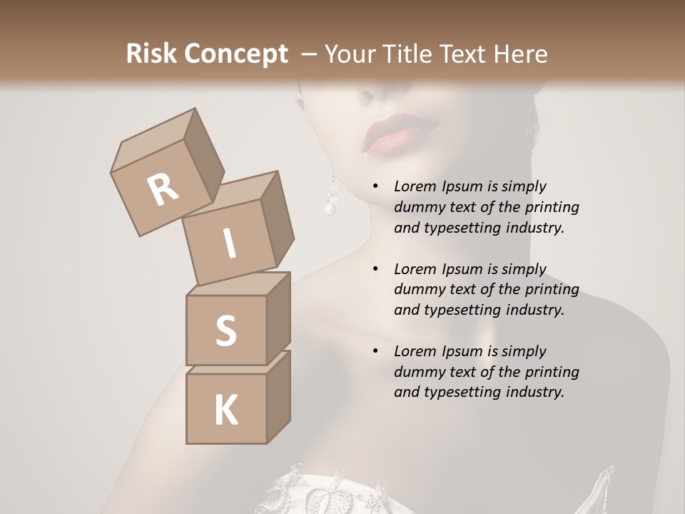 A Woman In A Dress With A Tiara On Her Head PowerPoint Template
