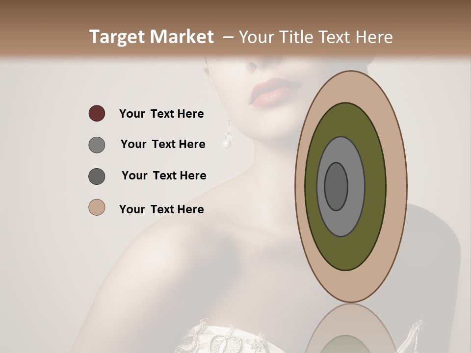 A Woman In A Dress With A Tiara On Her Head PowerPoint Template
