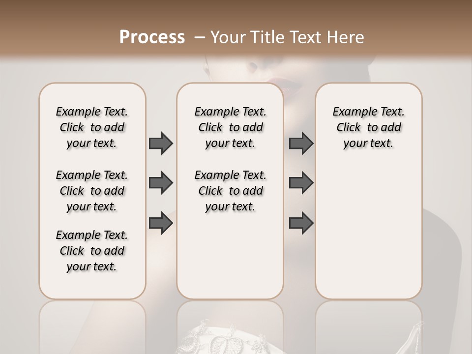 A Woman In A Dress With A Tiara On Her Head PowerPoint Template