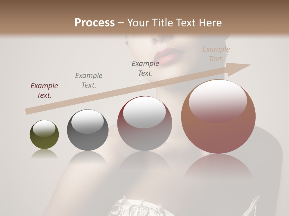 A Woman In A Dress With A Tiara On Her Head PowerPoint Template