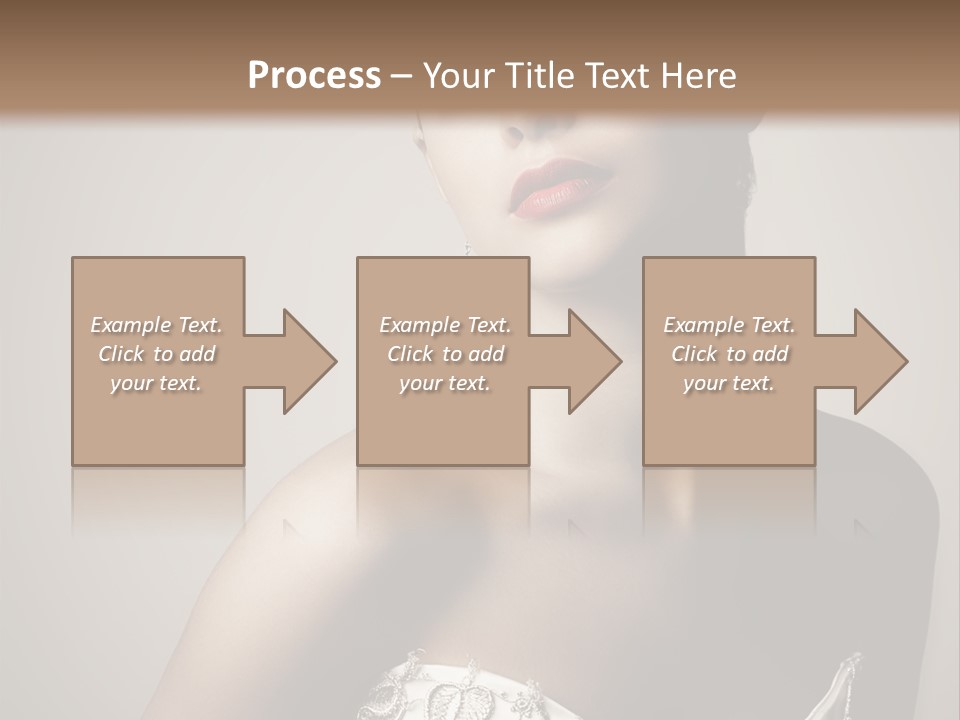 A Woman In A Dress With A Tiara On Her Head PowerPoint Template