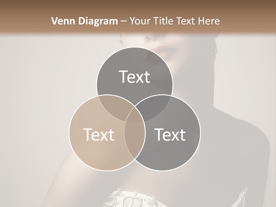 A Woman In A Dress With A Tiara On Her Head PowerPoint Template