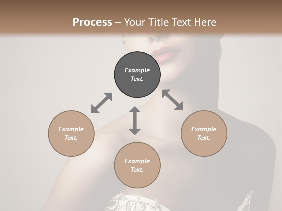 A Woman In A Dress With A Tiara On Her Head PowerPoint Template