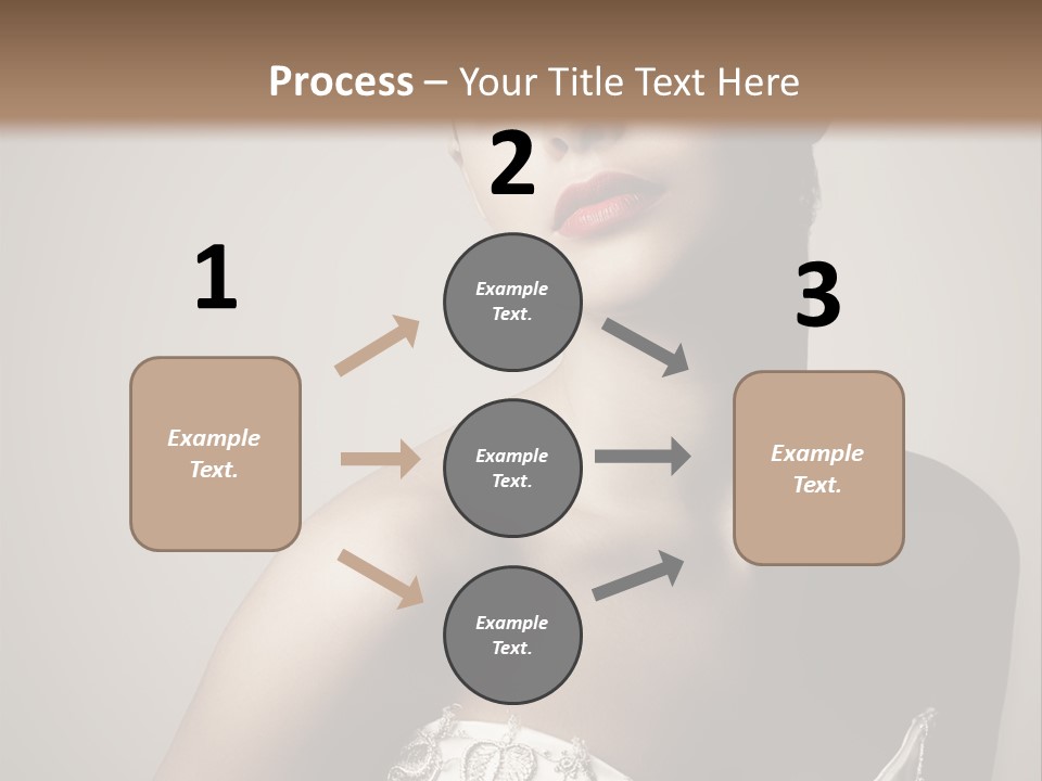 A Woman In A Dress With A Tiara On Her Head PowerPoint Template