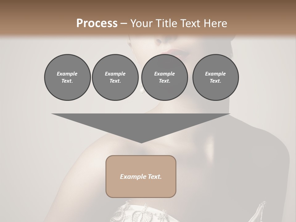 A Woman In A Dress With A Tiara On Her Head PowerPoint Template