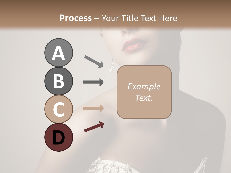 A Woman In A Dress With A Tiara On Her Head PowerPoint Template
