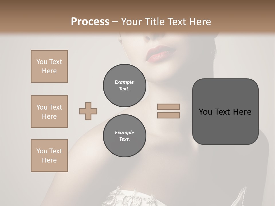 A Woman In A Dress With A Tiara On Her Head PowerPoint Template