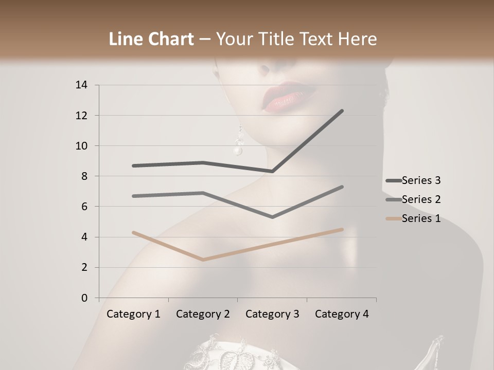 A Woman In A Dress With A Tiara On Her Head PowerPoint Template