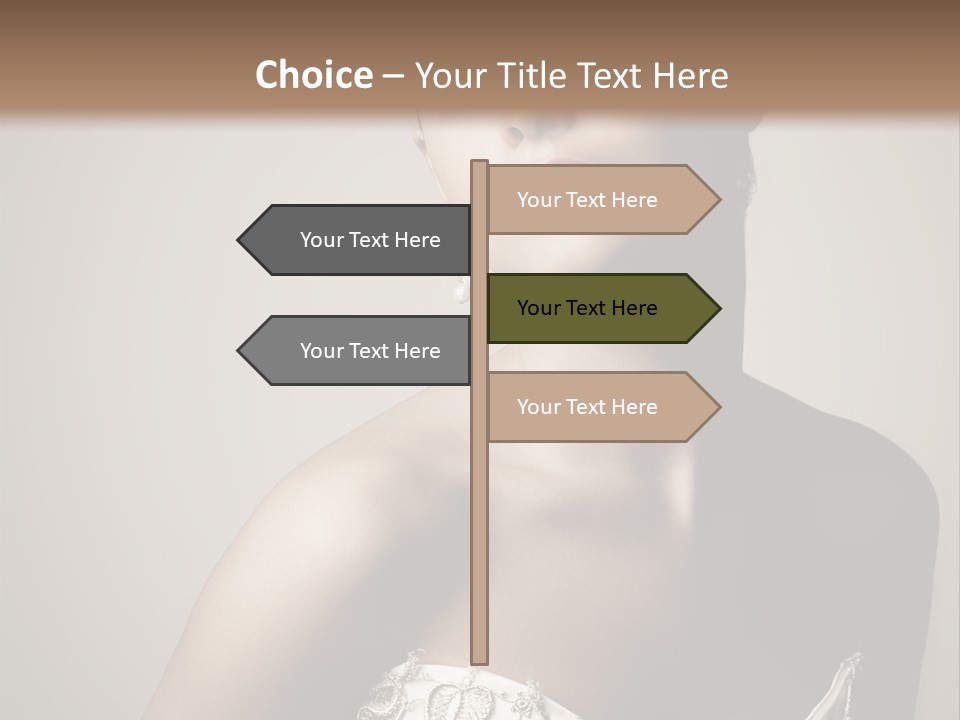 A Woman In A Dress With A Tiara On Her Head PowerPoint Template