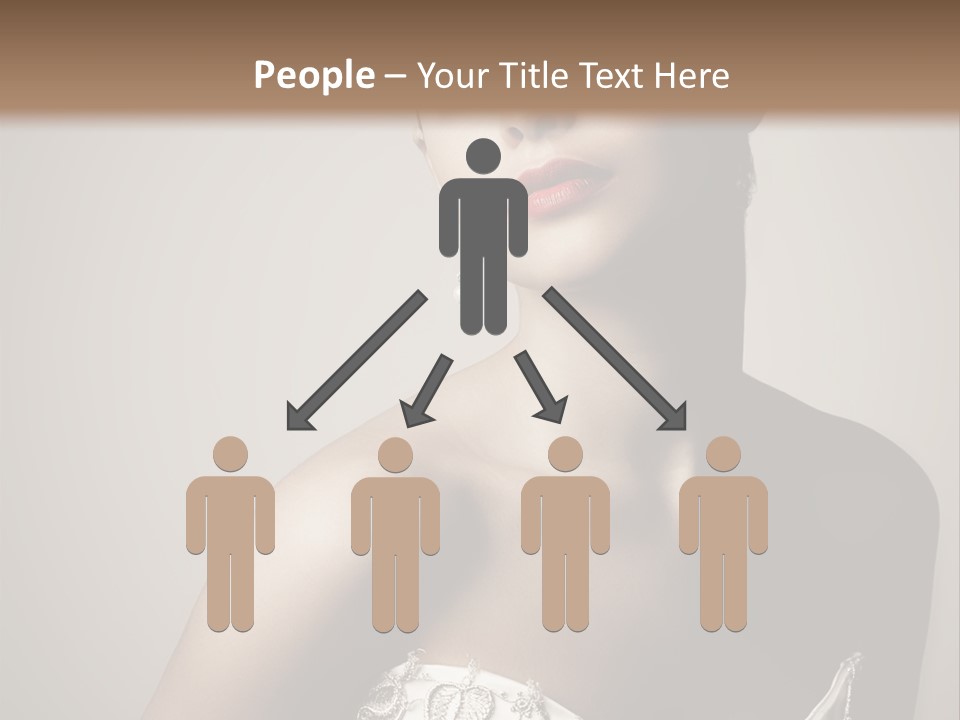 A Woman In A Dress With A Tiara On Her Head PowerPoint Template