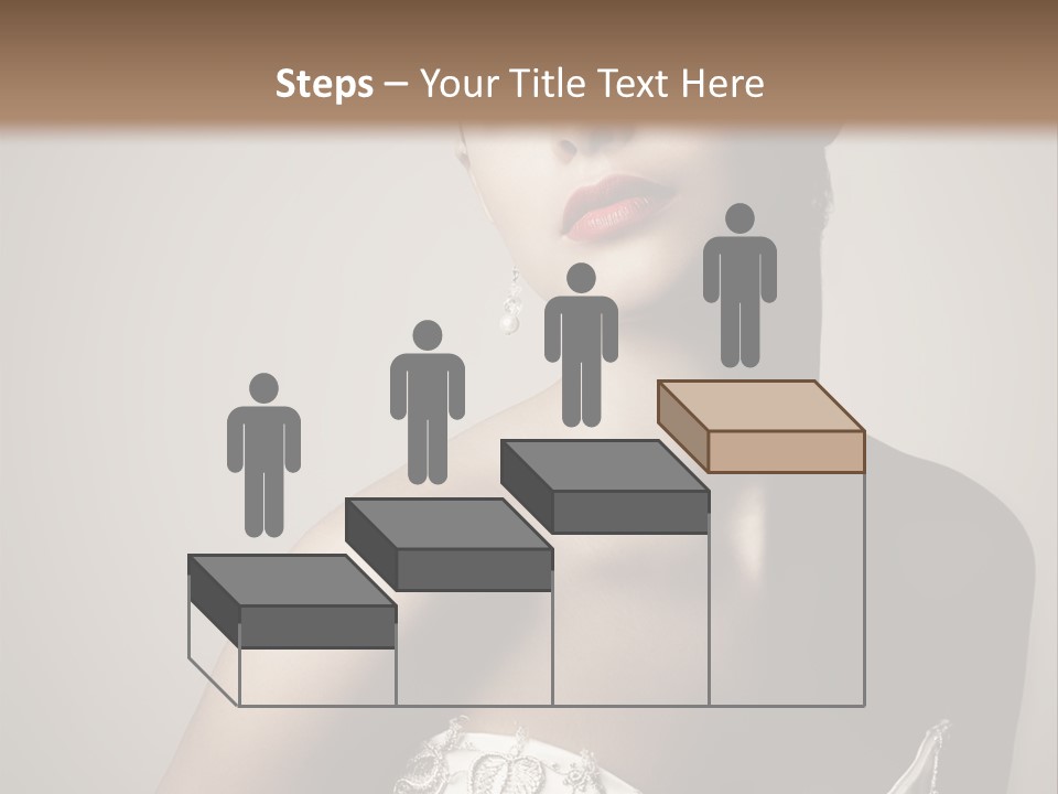 A Woman In A Dress With A Tiara On Her Head PowerPoint Template