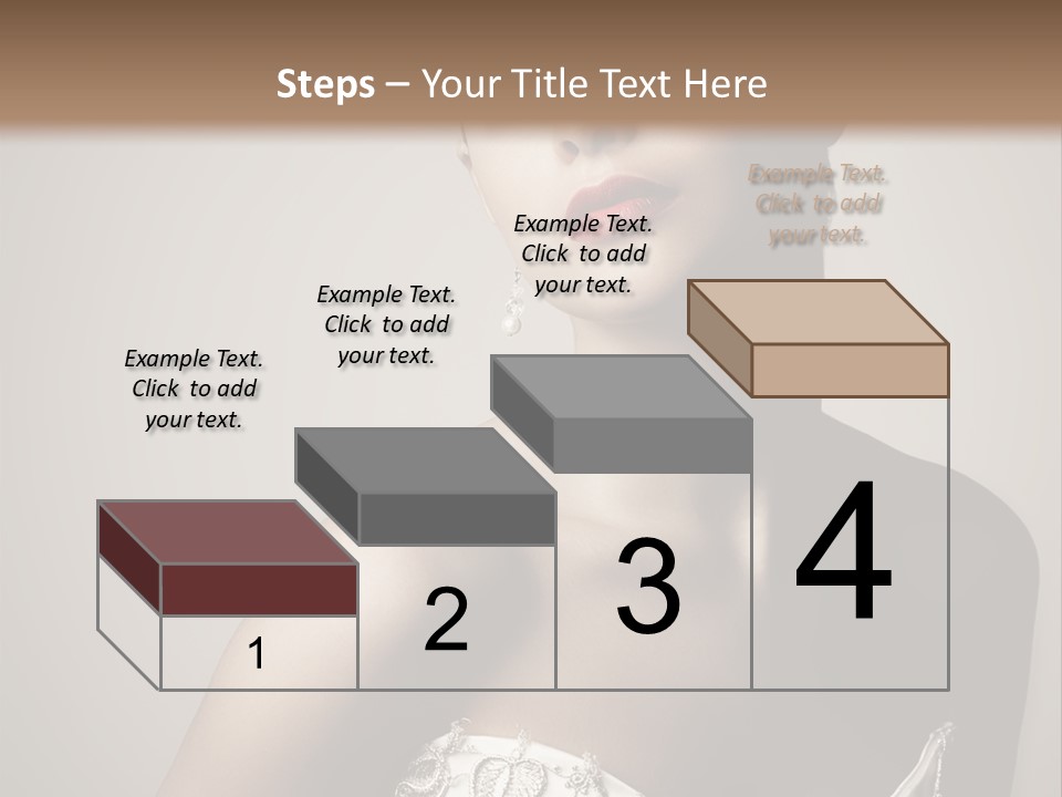 A Woman In A Dress With A Tiara On Her Head PowerPoint Template