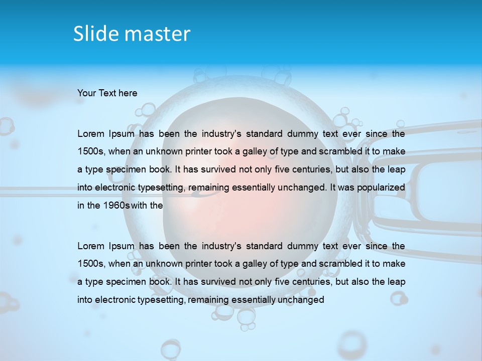 An Image Of A Cell Phone With Water Droplets On It PowerPoint Template