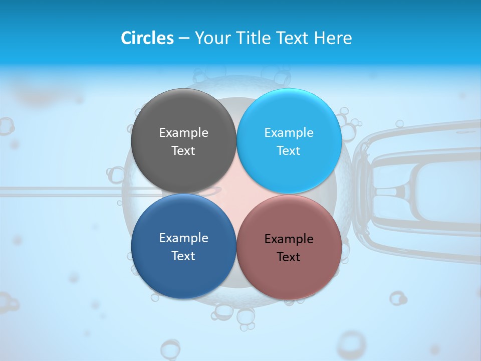 An Image Of A Cell Phone With Water Droplets On It PowerPoint Template
