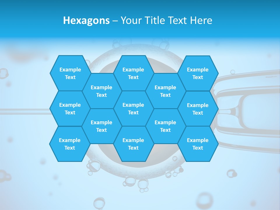 An Image Of A Cell Phone With Water Droplets On It PowerPoint Template