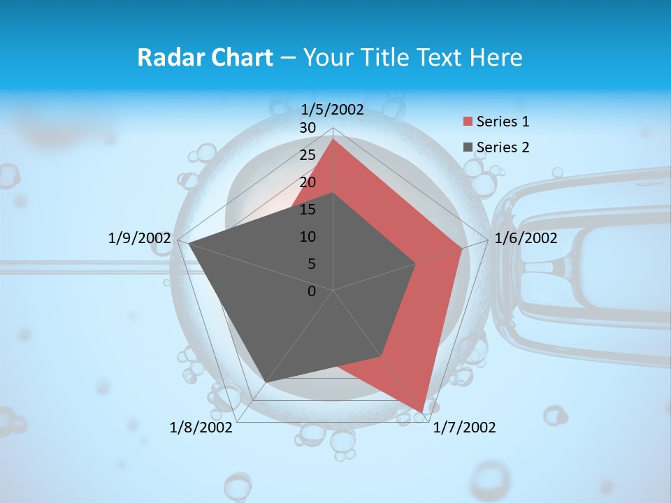 An Image Of A Cell Phone With Water Droplets On It PowerPoint Template