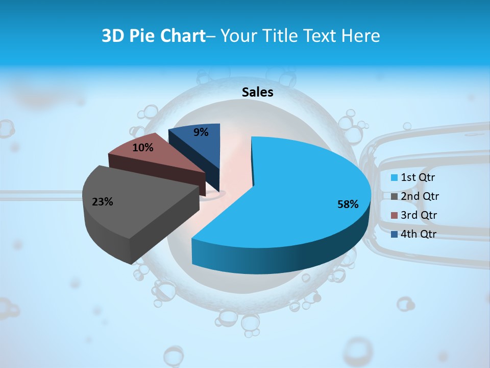 An Image Of A Cell Phone With Water Droplets On It PowerPoint Template