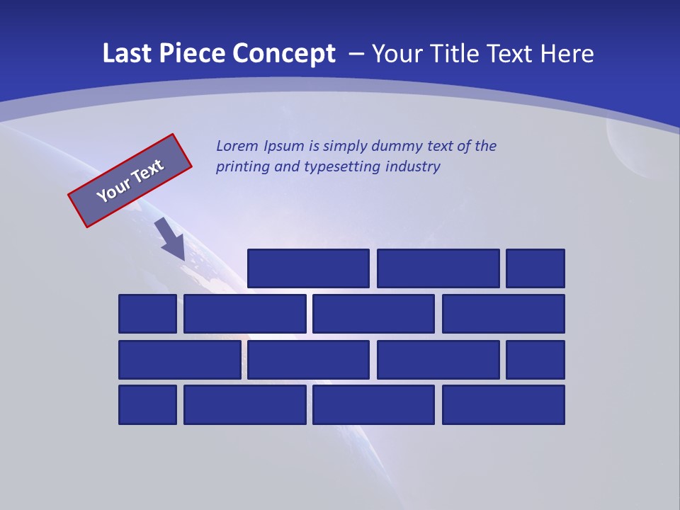 A Blue Planet With A Bright Sun In The Background PowerPoint Template