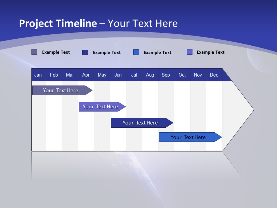 A Blue Planet With A Bright Sun In The Background PowerPoint Template