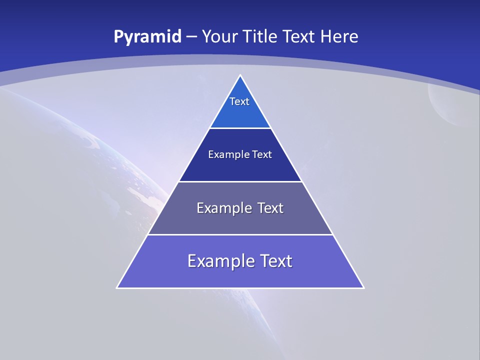 A Blue Planet With A Bright Sun In The Background PowerPoint Template