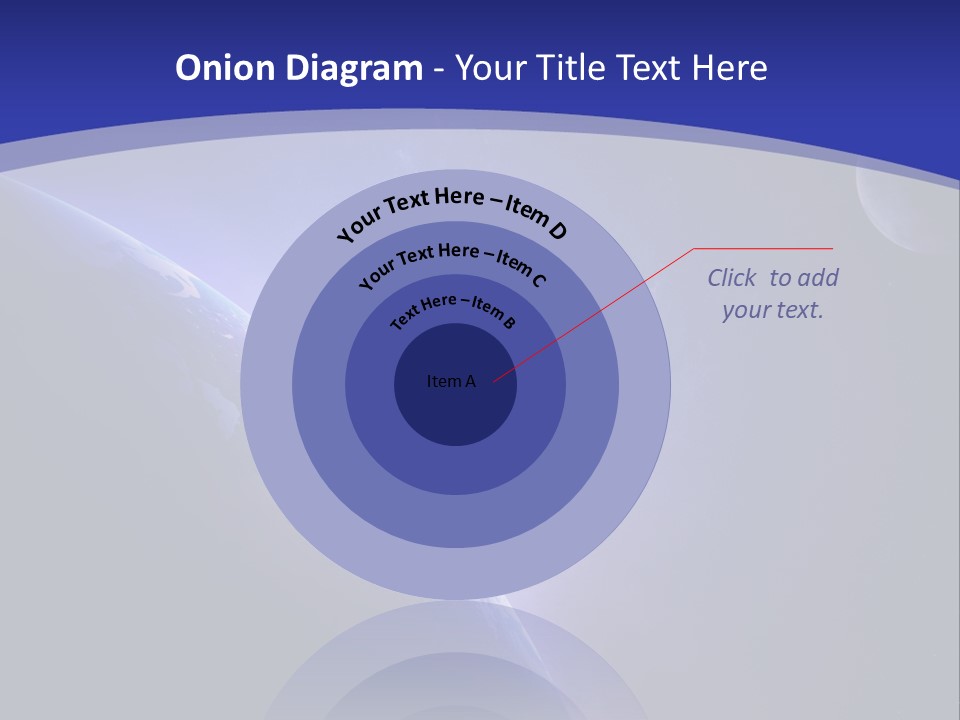 A Blue Planet With A Bright Sun In The Background PowerPoint Template